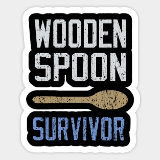 Wooden Spoon Survivor Sticker